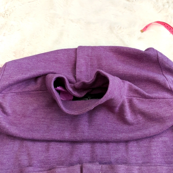 Colette Mordo Wool Blend Zip Up Purple Cardigan.  Size M. - Picture 10 of 13